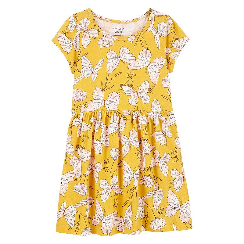 Carters Toddler Girls Jersey Yellow 2T