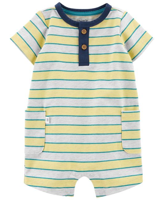 Carters Carters Baby Boys Striped Hen Yellow 6 months