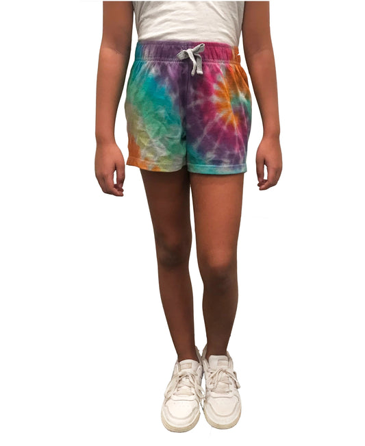 Imperial Star Big Girls Athleisure Shorts Tie Dye S