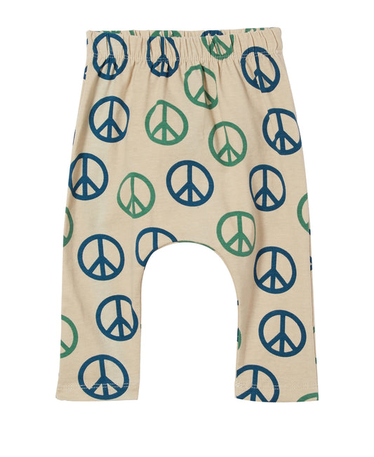 COTTON ON Baby Boys The Leggings Rainy Day, Peace Signs 12-18 months