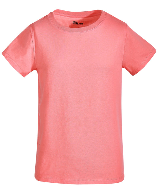 Epic Threads Little Girls Basic T-Shirt Shell Pink 4T