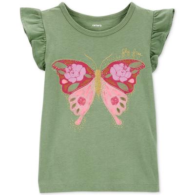 Carter's Size 3T "fly Free" Butterfly Flutter T-Shirt in Green