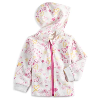 First Impressions Baby Girls Graffiti Heart Hoodie 3-6 Months