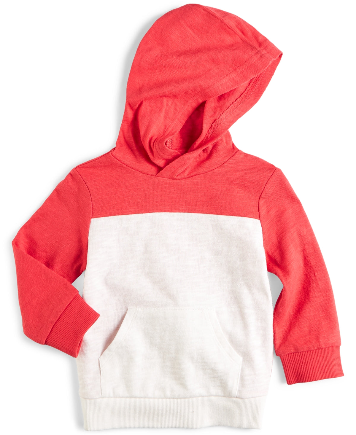 First Impressions Baby Boys Colorblocked Hoodie Tomato Puree 12 months