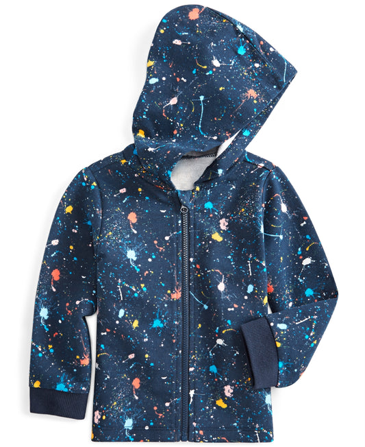 First Impressions Baby Girls Splatter-Print Hoodie 3-6 Months