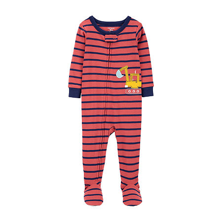 Get Your Toddler Ready for Bed in One Easy Zip with the 1-Piece 100% Snug Fit Footie PJs from Carter's. Soft, Comfy and Cozy Footed Cotton Design