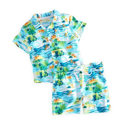 First Impressions Baby Boys 2-Pc. Scenic-Print S Bright White 3-6 months