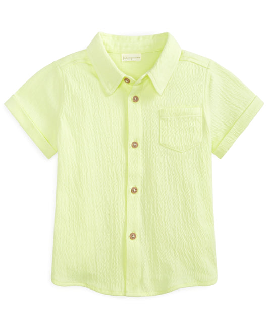 First Impressions Baby Boys Shirt Ultra Lime 6-9 months