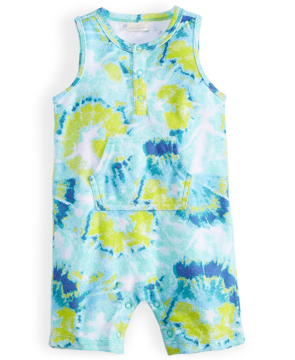 First Impressions Baby Boys Tie Dye Terrycloth Romper 24 months