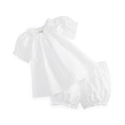 First Impressions Baby Girls 2-Pc. Eyelet Set Bright White 3-6 months