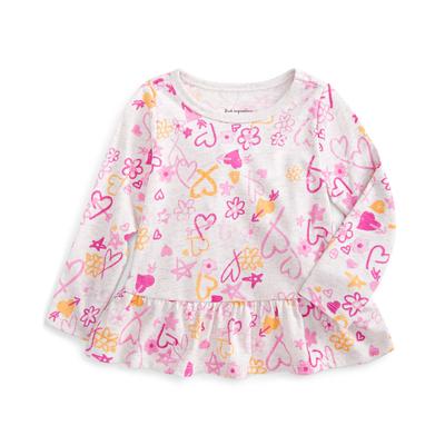 First Impressions Baby Girls Heart-Print Peplum Tunic 18 months