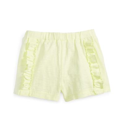 First Impressions Baby Girls Ruffle Shorts Lime Boost 6-9 months