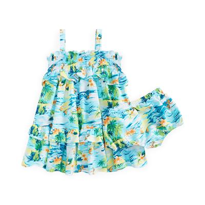 First Impressions Baby Girls Tiered Ruffle Sceni Bright White 24 months