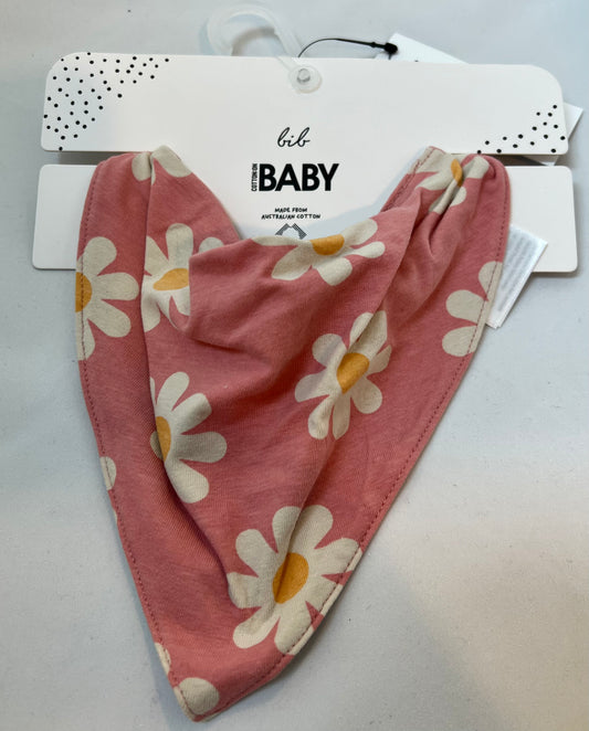 COTTON ON Baby Girls The Bandana Bib Earth Clay, Bruny Daisy ONE SIZE