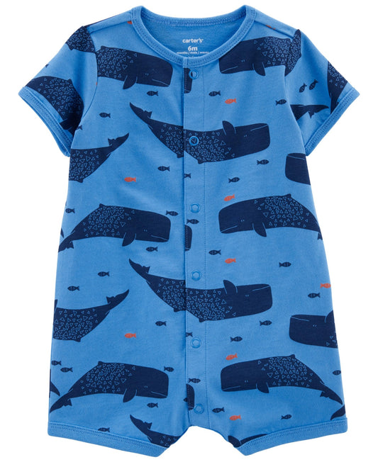 Carters Carters Baby Boys Snap-Up Rom Blue 24 months