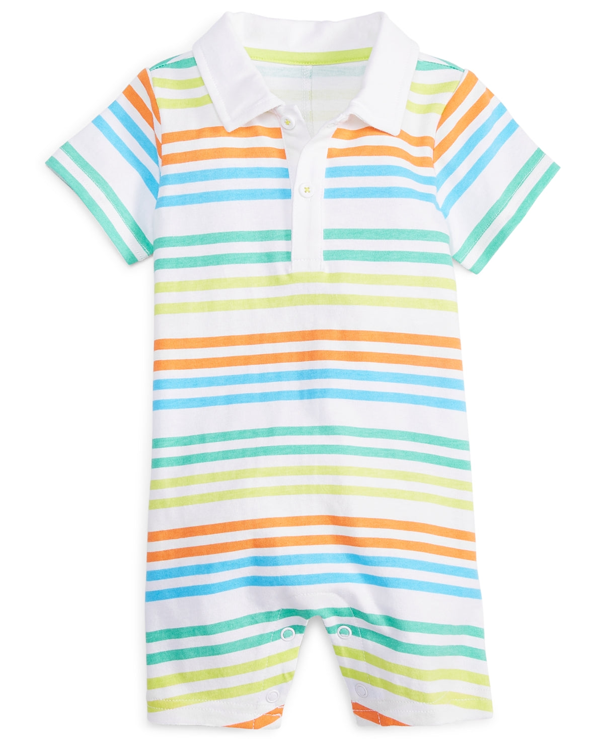 First Impressions Baby Boys Newport Stripe Sunsuit Bright White 12 months