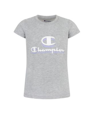 Champion Champion Little Girls Drop Sha Oxford Heather 4