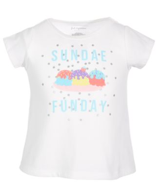 First Impressions Toddler Girls Sundae Funday T- Angel White 4T
