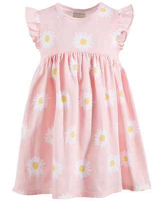 First Impressions Baby Girls Daisy-Print Dress Apple Blossom 6-9 months