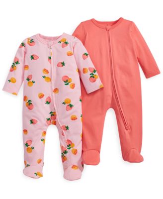 First Impressions Baby Girls 2-Pk. Citrus Party Apple Blossom 3-6 months