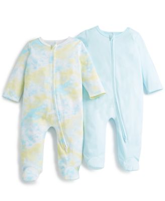 First Impressions Baby Girls 2-Pk. Coveralls Ultra Lime 0-3 months