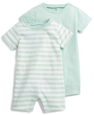 First Impressions Baby Boys 2-Pk. Sour Stripe Ro Art Deco Green 18 months