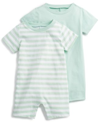 First Impressions Baby Boys 2-Pk. Sour Stripe Ro Art Deco Green 0-3 months