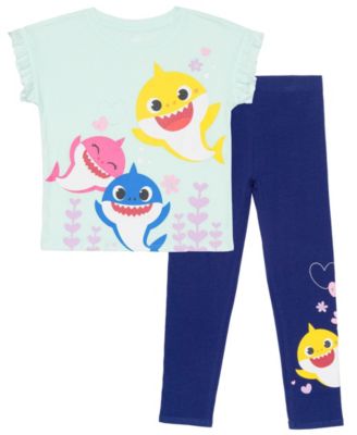 Disney Toddler Girls Shark Family Top Blue 2T