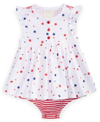 First Impressions Baby Girls Freedom Stars Sunsu Bright White 12 months