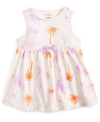 First Impressions Baby Girls Sleeveless Tie-Dyed Hthr Dune 18 months