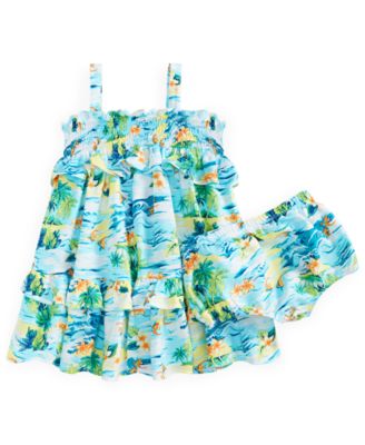 First Impressions Baby Girls Tiered Ruffle Sceni Bright White 18 months