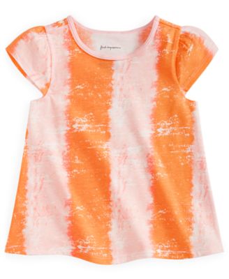 First Impressions Baby Girls Tropical Smudge T-S Playful Pink 3-6 months