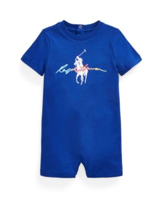 Polo Ralph Lauren Baby Boys Big Pony Jersey Shor Heritage Royal NB