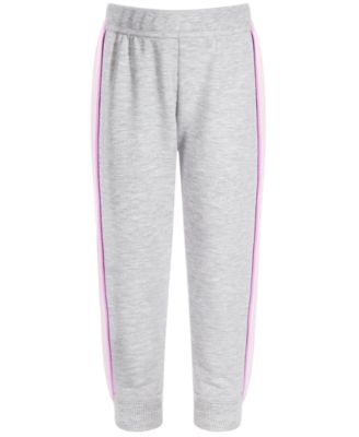ID Ideology Little Girls Color blocked Jogger Heather Grey 4T