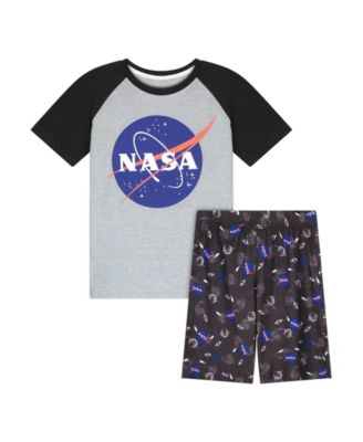 Max Olivia Big Boys NASA T-shirt and Shorts Pa Gray M 8/10