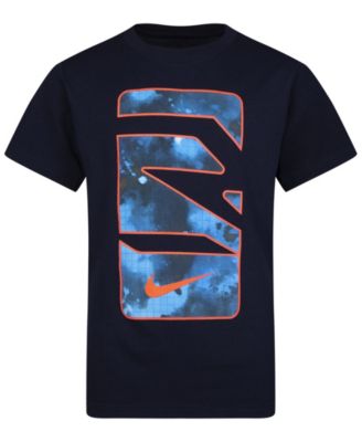 Nike 3BRAND by Russell Wilson Big Boys Icons Cutout T-shirt Obsidian Size Small