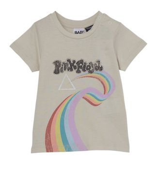 COTTON ON Baby Girls Pink Floyd License Dark Vanilla, Pink Floyd 3-6 months