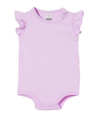 COTTON ON Baby Girls The Sleeveless Ruff Pale Violet 3-6 months