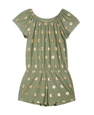 Epic Threads Big Girls Graphic Romper Gossamer Green L 1214