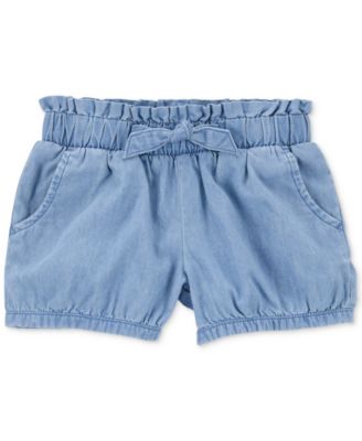 Toddler Girl Carter's Chambray Pull-on Bubble Shorts, Toddler Girl's, Size: 5T, Med Blue