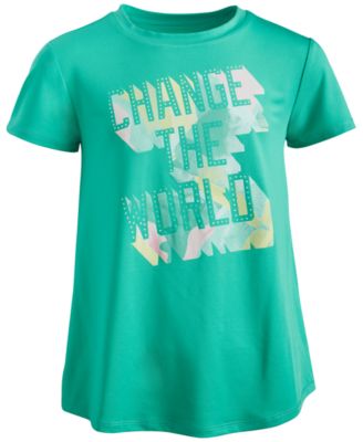 ID Ideology Big Girls Change the World T-S True Green L 14