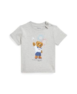 Polo Ralph Lauren Baby Boys Polo Bear T-shirt Andover Heather 24 months