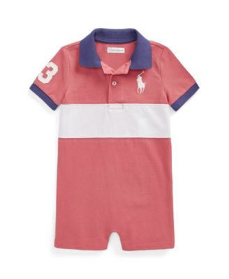 Polo Ralph Lauren Baby Boys Big Pony Mesh Polo S Adirondack Berry Multi 12M